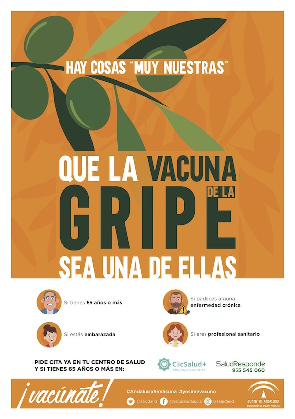 Carteleria Gripe Andalucia CampanŞa 2019 2020 arrastrado