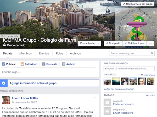 Grupo facebook colegio de farmaceuticos